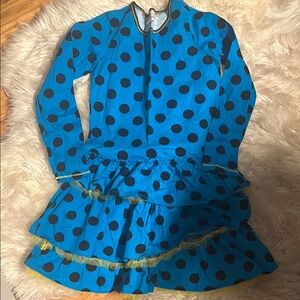 Hanna Andersson Blue Polka Dot Kids Dress